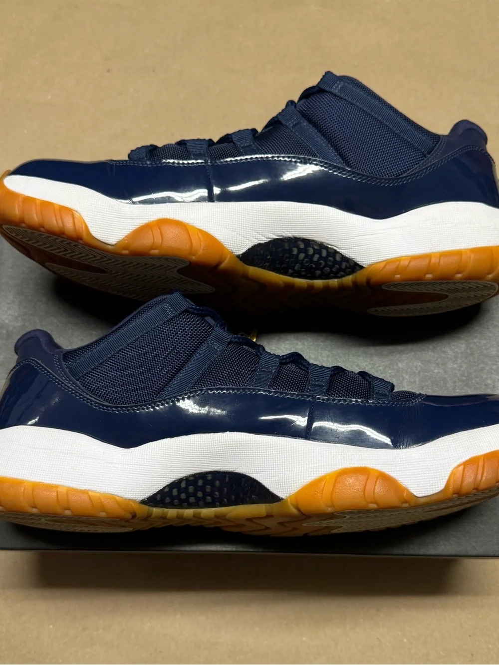 Nike Air Jordan 11 XI Retro Low Navy Gum Mens size 14 Basketball Shoes Rare!